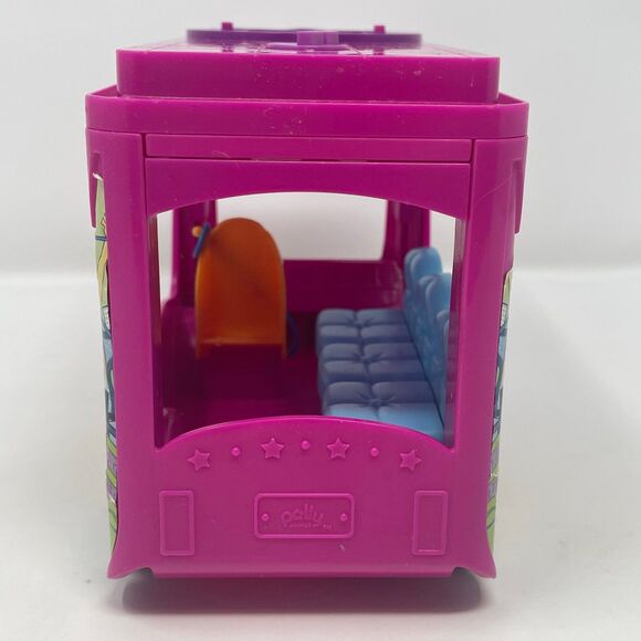 Polly Pocket PollyWorld Tour Bus Mattel Pink & Purple Camper Van 2006 Doll Car - Picture 6 of 12